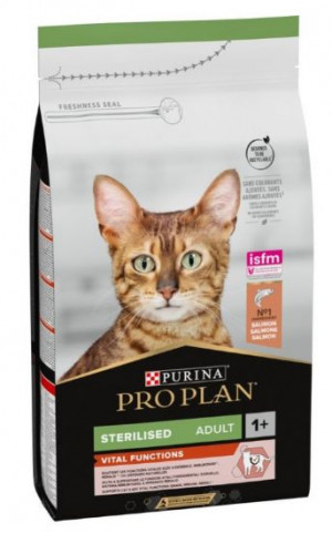 PRO PLAN ORIGINAL Cat Sterilised SALMON (SENSES)-sausā barība ar lasi kastrētiem/sterilizētiem kaķiem 1.5kg