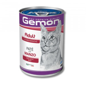 GEMON Cat Adult Paté With Beef 400g - pastēte ar liellopu