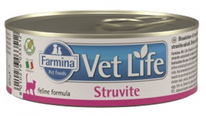 FARMINA VET LIFE Cat Struvite - konservi kaķiem 6 x 85g