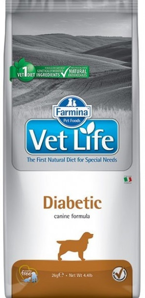 FARMINA VET LIFE Dog Diabetic - sausā barība suņiem 2kg