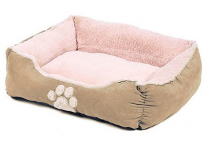 Happy Pet Hugs Square Bed Latte 28'' - guļvieta suņiem un kaķiem