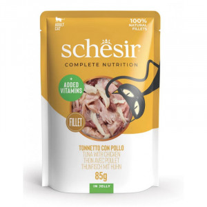 Schesir Pouch Tuncis un vistas fileja želejā 6 x 85g