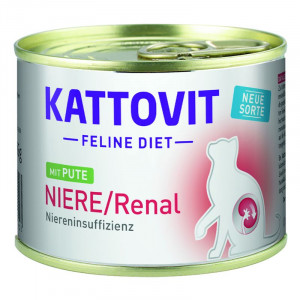 Kattovit Niere / Renal ar tītaru 6 x 185g