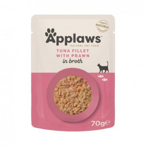 Applaws Cat Tuna Fillet with Pacific Prawn 6 x 70g