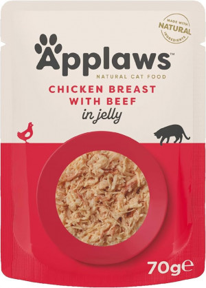 Applaws Cat Chicken Breast with Beef in Jelly 6 x 70g