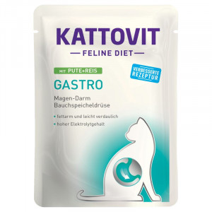 Kattovit Gastro ar tītaru un rīsiem 85g