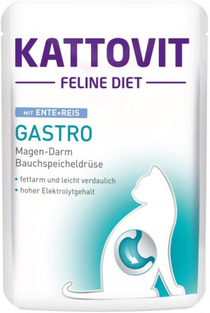 Kattovit Gastro ar pīli un rīsiem 85g