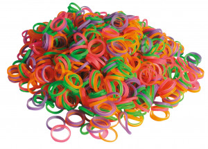 Show Tech Latex Bands Neon Colours - lateksa gumijas 100gab