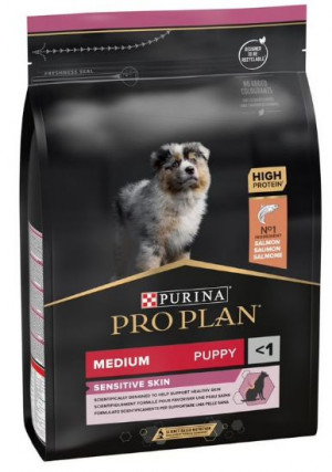 PRO PLAN Puppy Sensitive Skin - sausā barība kucēniem ar jutīgu ādu 3kg