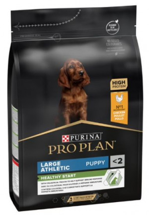 PRO PLAN Puppy Large & Athletic - sausā barība lielo šķirņu kucēniem ar atlētisku miesasbūvi 3kg