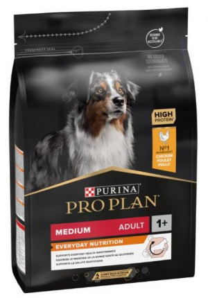 PRO PLAN Adult Medium - sausā barība vidēja lieluma šķirņu suņiem 3kg