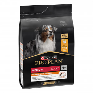 PRO PLAN Adult Medium - sausā barība vidēja lieluma šķirņu suņiem 3kg