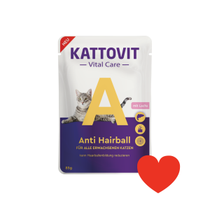 Kattovit Vital Care Anti Hairball  85g x 24gab. Cena norādīta par 1 gb. un ir spēkā pasūtot 24 gb.