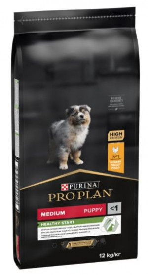 PRO PLAN Puppy Medium - sausā barība vidēja lieluma šķirņu kucēniem 12kg