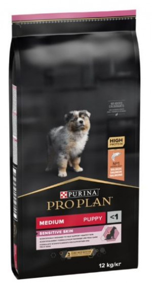 PRO PLAN Puppy Sensitive Skin - sausā barība kucēniem ar jutīgu ādu 12kg