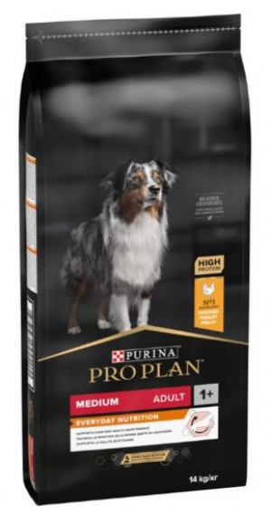 PRO PLAN Adult Medium - sausā barība vidēja lieluma šķirņu suņiem 14 kg