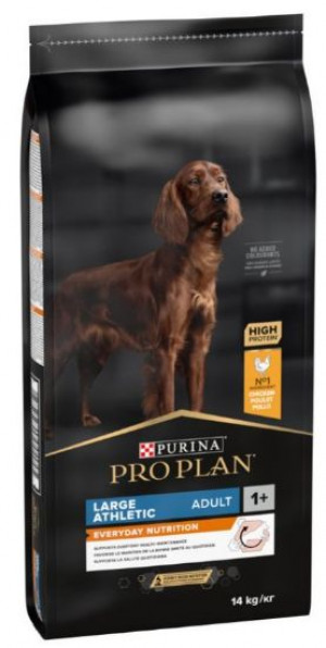 PRO PLAN Large Athletic Adult - sausā barība lielo šķirņu suņiem ar atlētisku miesasbūvi 14 kg