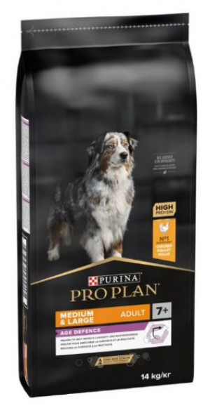 PRO PLAN Medium&Large Adult Dog 7+ OptiAge vidējo un lielo sugu suņiem 14 kg