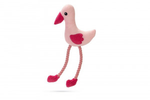 Beeztees Rotaļlieta suņiem - flamingo Flami, 39,5cm, rozā