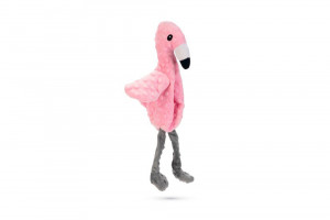 Beeztees Rotaļlieta suņiem - flamingo Quak, 40cm, rozā