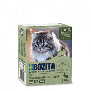 Bozita Feline Rabbit 3x370g + 1gb. DĀVANĀ!