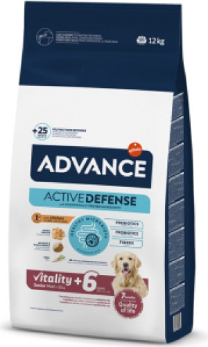 ADVANCE SENIOR DOG MAXI VITALITY sausā barība suņiem 12kg