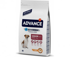 Advance Dog Mini Senior sausā barība suņiem 7.5kg