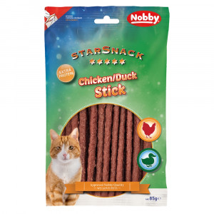 Nobby Gardums kaķiem Starsnack Chicken/Duck Stick 85g