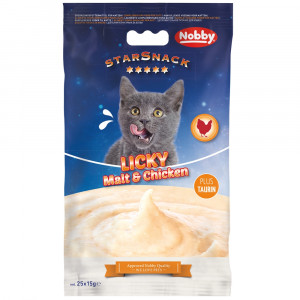 Nobby Krēms kaķiem StarSnack LICKY Malt&Chicken - ar vistu