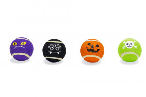 Beeztees Rotaļlieta suņiem - bumba Halloween Spooky Ball, iepak. 4gab.