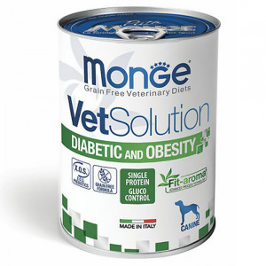 MONGE VetSolution DIABETIC/OBESITY - konservi suņiem 6 x 400g