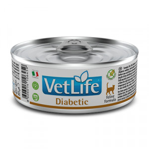 FARMINA VET LIFE Cat Diabetic - konservi kaķiem  85g