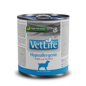 FARMINA VET LIFE Dog HYPOALLERGENIC PORK & POTATO- konservi suņiem 300g