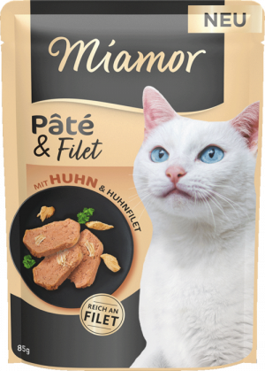 Miamor Pate&Filet mit Huhn&Huhnfilet 85g