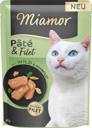 Miamor Pate&Filet mit Wild&Huhnfilet 85g