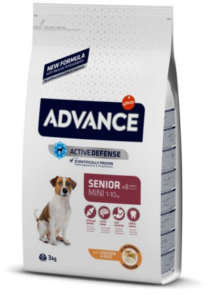 ADVANCE DOG MINI SENIOR sausā barība suņiem  3 kg