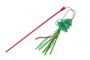 Beeztees Christmas tree Cat fishing rod - makšķere kaķiem