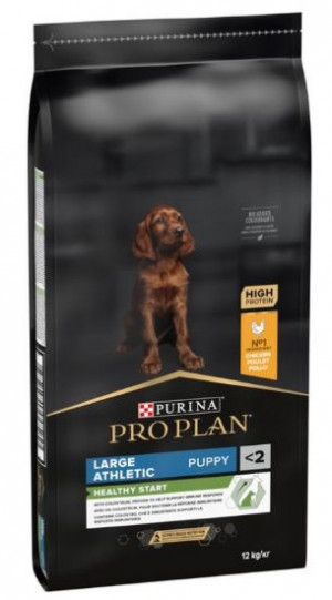 PRO PLAN Puppy Large & Athletic - sausā barība lielo šķirņu kucēniem ar atlētisku miesasbūvi 12kg