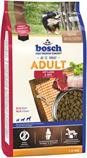 BOSCH Adult Lamb & Rice - sausā barība suņiem 3kg