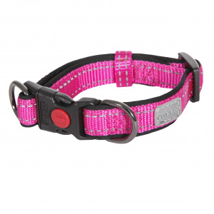 RUKKA kakla siksna SOLID S 30-40cm/25mm rozā