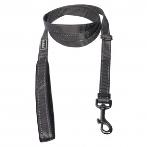 RUKKA pavada BLISS L 125-200cm/25mm pelēka