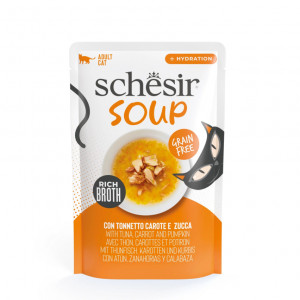Schesir Zupa Tuncis un Ķirbis 6x40g Cena norādīta par 1gb. un ir spēkā pasūtot 6gb