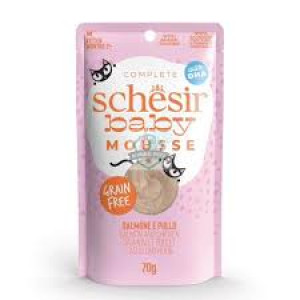 Schesir Baby Pouch Laša un vistas uzputenis 6x70g  Cena norādīta par 1gb. un ir spēkā pasūtot 6gb.