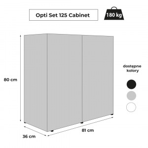 Aquael OPTI SET CABINET - skapītis akvārijam Aquael Set Optiset 125, pelēks