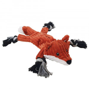 Nobby Plush Fox with rope 38cm  - rotaļlieta suņiem