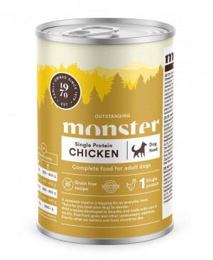 Monster Dog Adult Single Protein Chicken 400g 