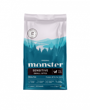 Monster Orginal Sensitive White Fish Small Bites 2kg