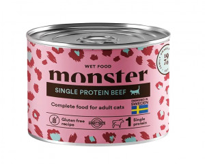 Monster Cat Adult Single Protein Beef 200g  6x200g
