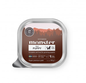 Monster Dog Puppy Pate Tray 150g 