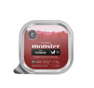 Monster Dog Power Beef Pate 150g